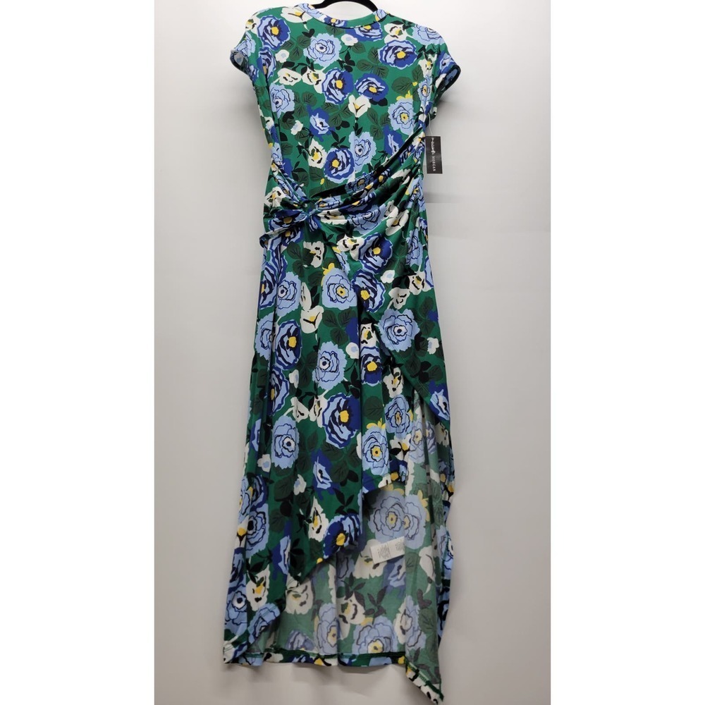 Donna Morgan Floral Short Sleeve O-Ring Maxi Dress - Picture 5 of 8